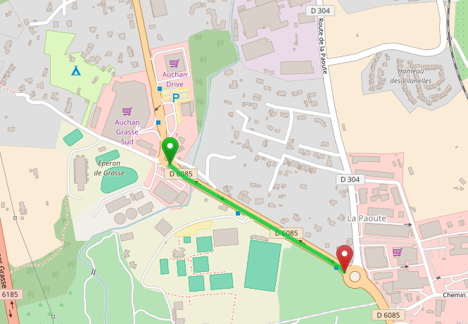 Route de Cannes : 500 mètres séparent les deux rond-points