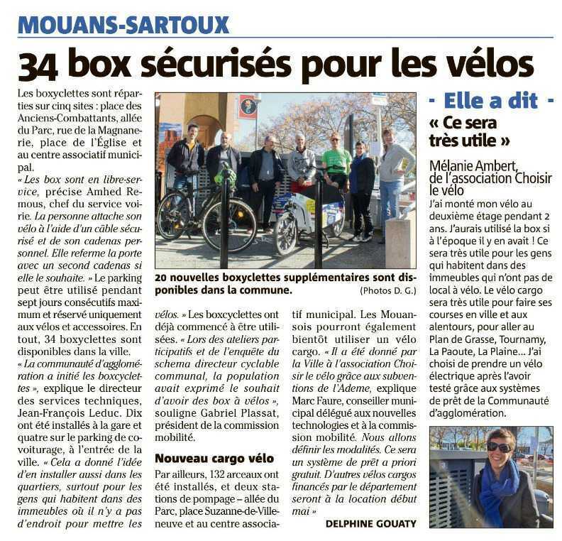 PRESSE-Mouans-Sartoux-34 box sécurisés pour les vélos
