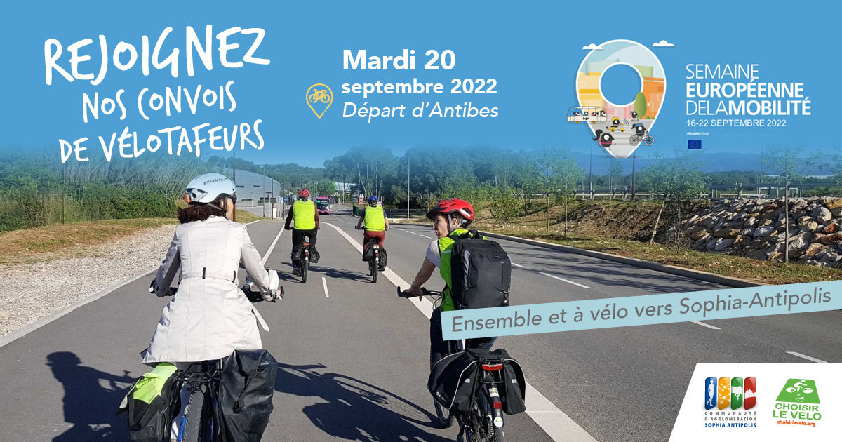 Convois velotaf d'ANTIBES-Choisir Le Velo-Semaine de la mobilite