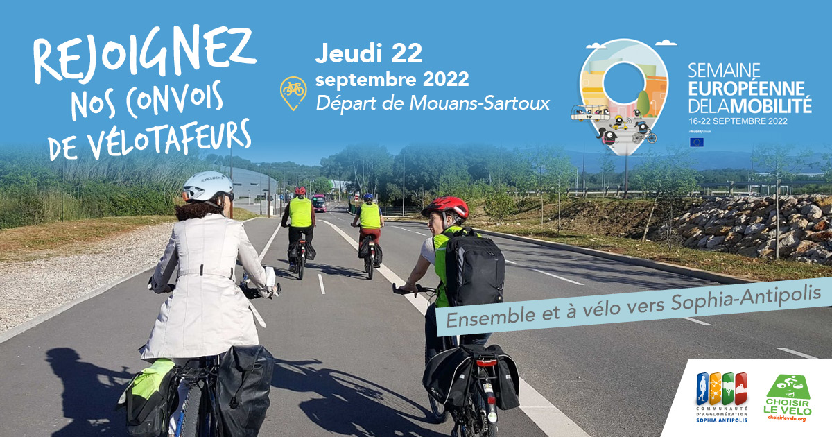 Convois velotaf de Mouans-Sartoux-Choisir Le Velo-Semaine de la mobilite