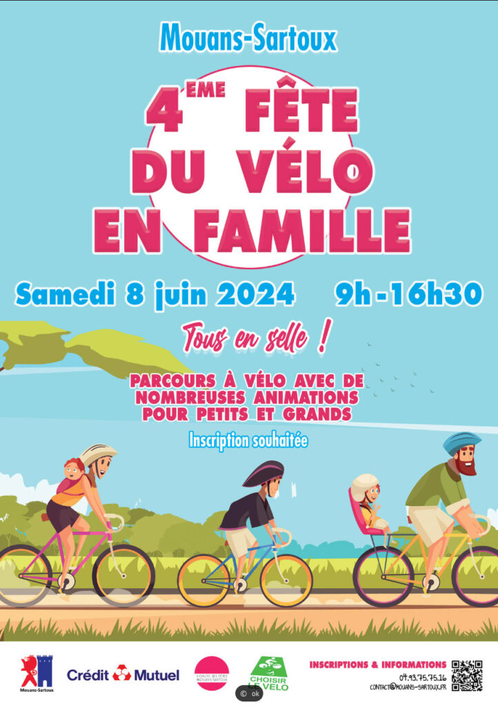 4e fete du vélo en famille à Mouans-Sartoux