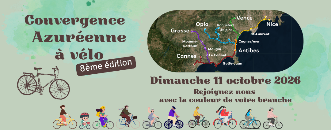 Convergence Azuréenne de vélo le dimanche 11 october 2026